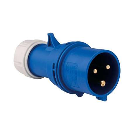 Fiche électrique mâle 2P+T 32A 230V IP44 P17 CEE Fiche électrique mâle 2P+T 32A 230V IP44 P17 CEE